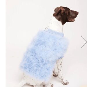 Fluffy Blue Dog Sweater